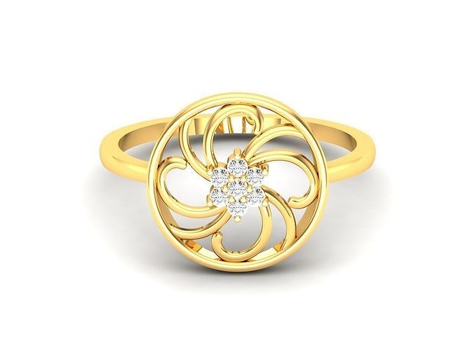 Solitaire Ring 3dm STL OBJ FBX Render Details 3D print model