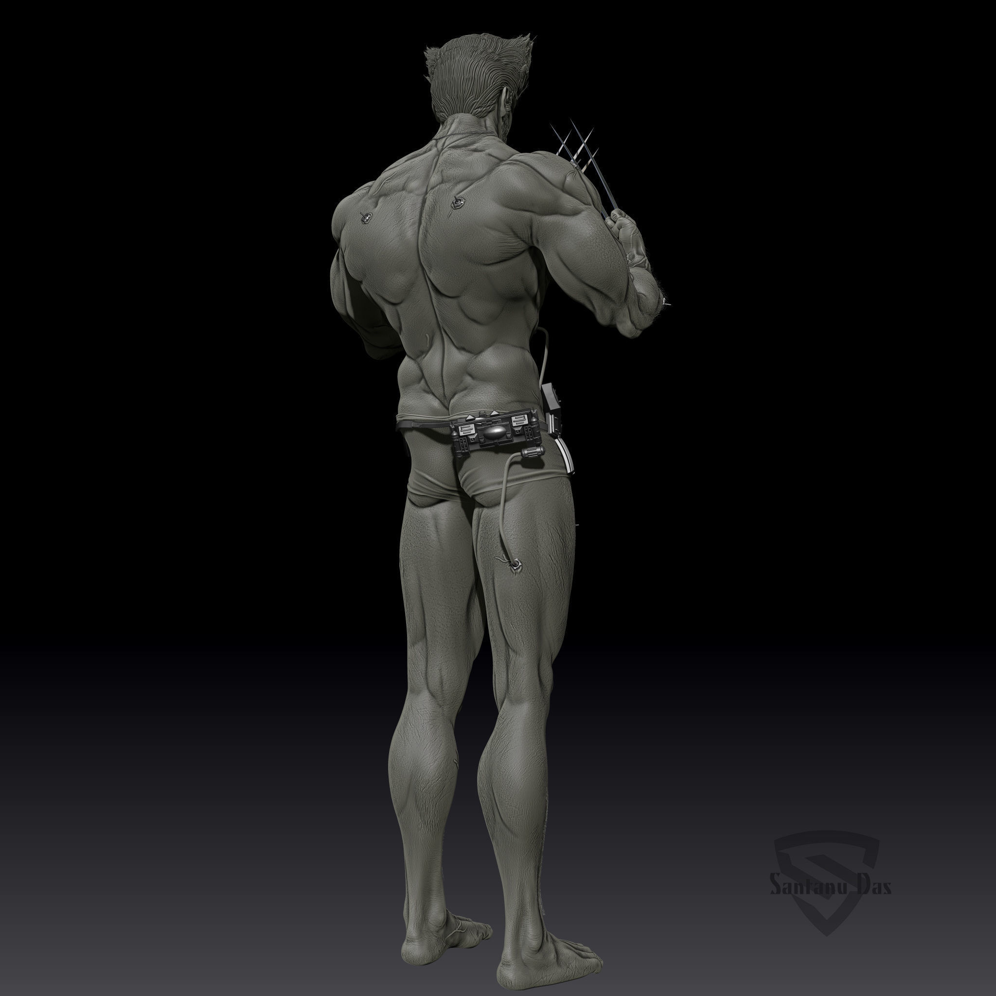 Wolberine 3d Print wolverine 3D print model_6