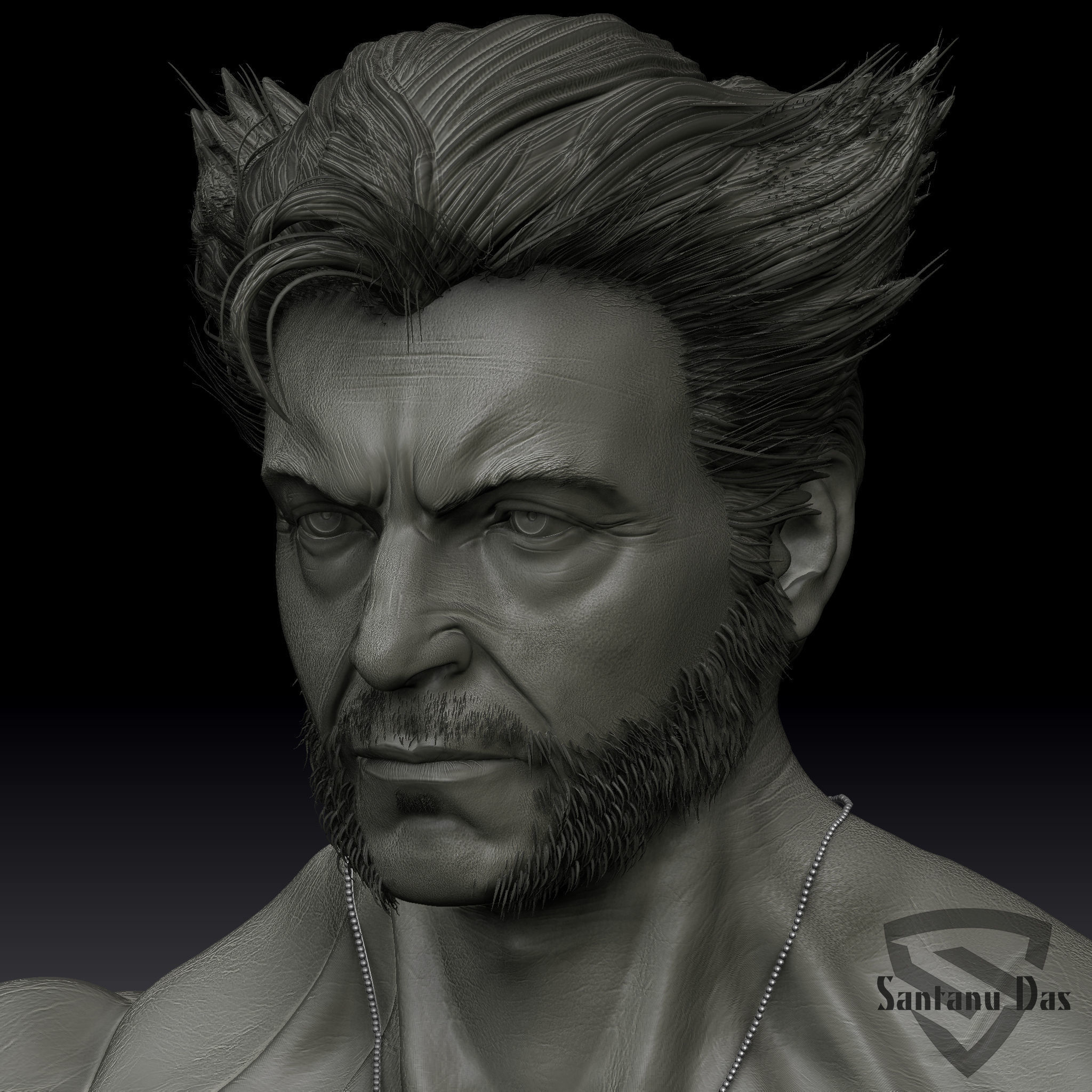 Wolberine 3d Print wolverine 3D print model_11