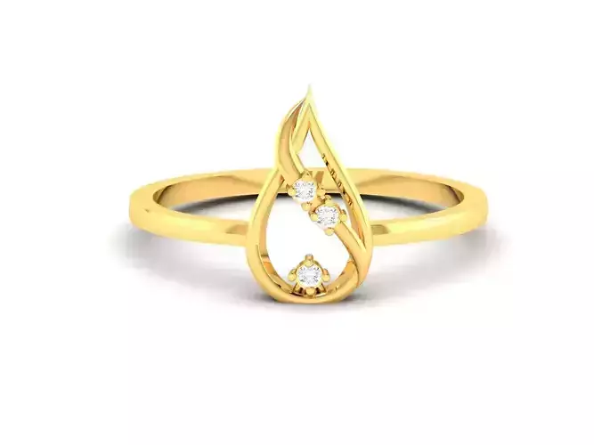Solitaire Ring 3dm STL OBJ FBX Render Details