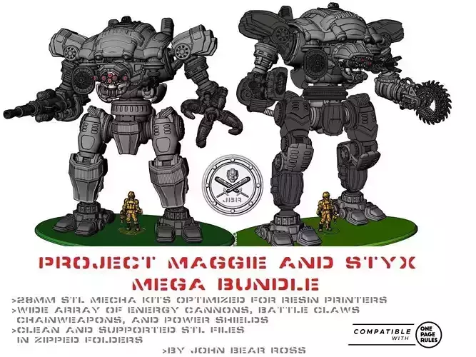 Project Maggie and Styx Mega-Bundle 3D print model