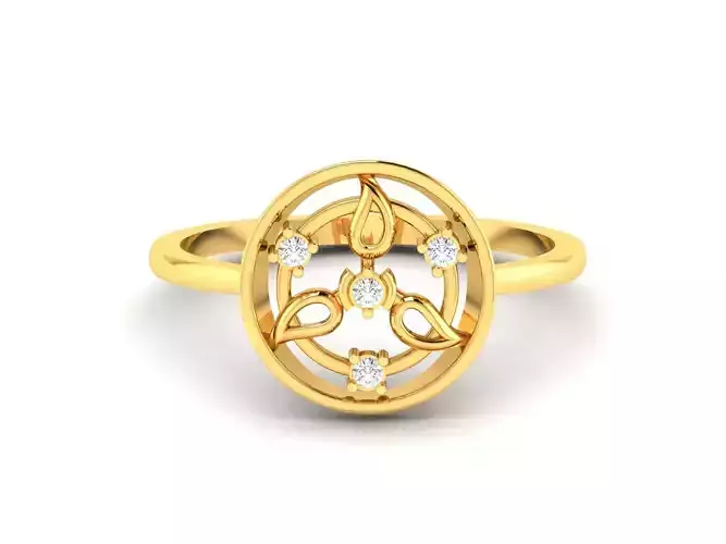 Solitaire Ring 3dm STL OBJ FBX Render Details