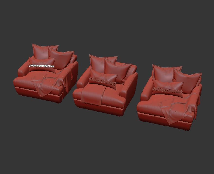 Smooch Armchair 3D model_19