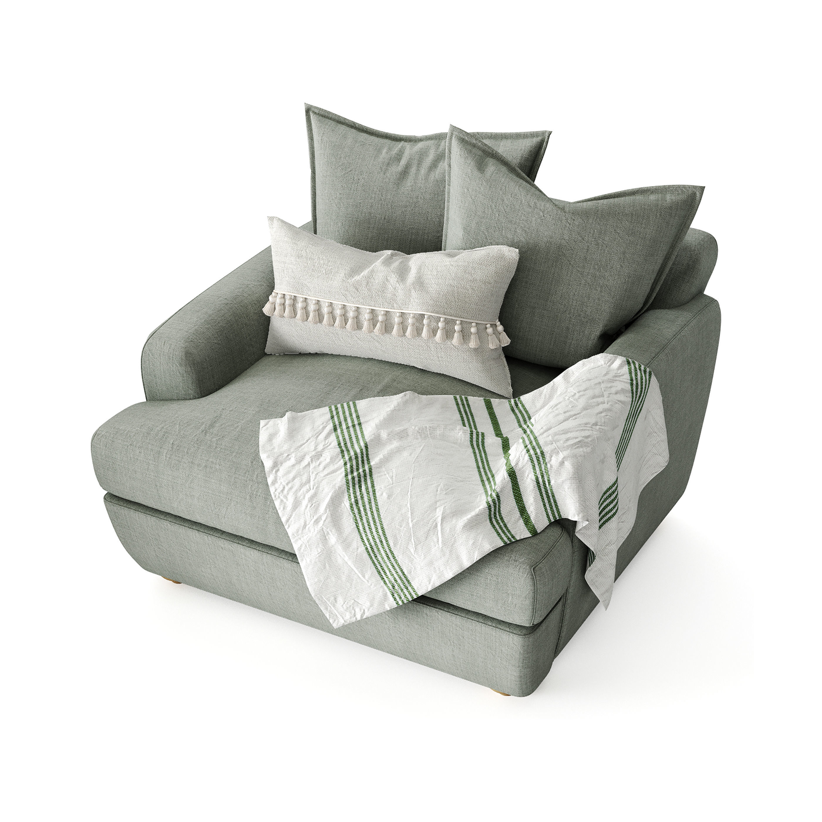 Smooch Armchair 3D model_9