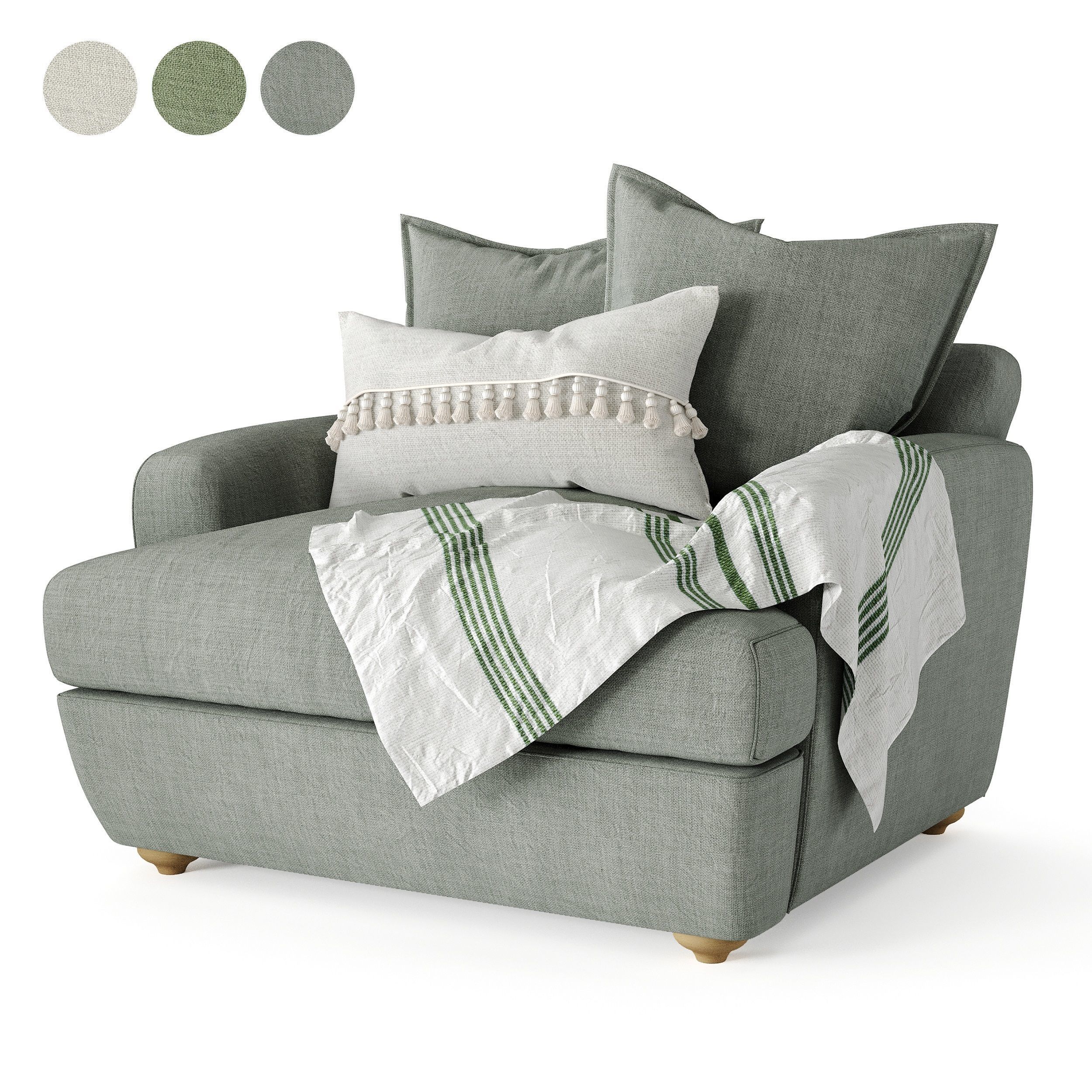 Smooch Armchair 3D model_2