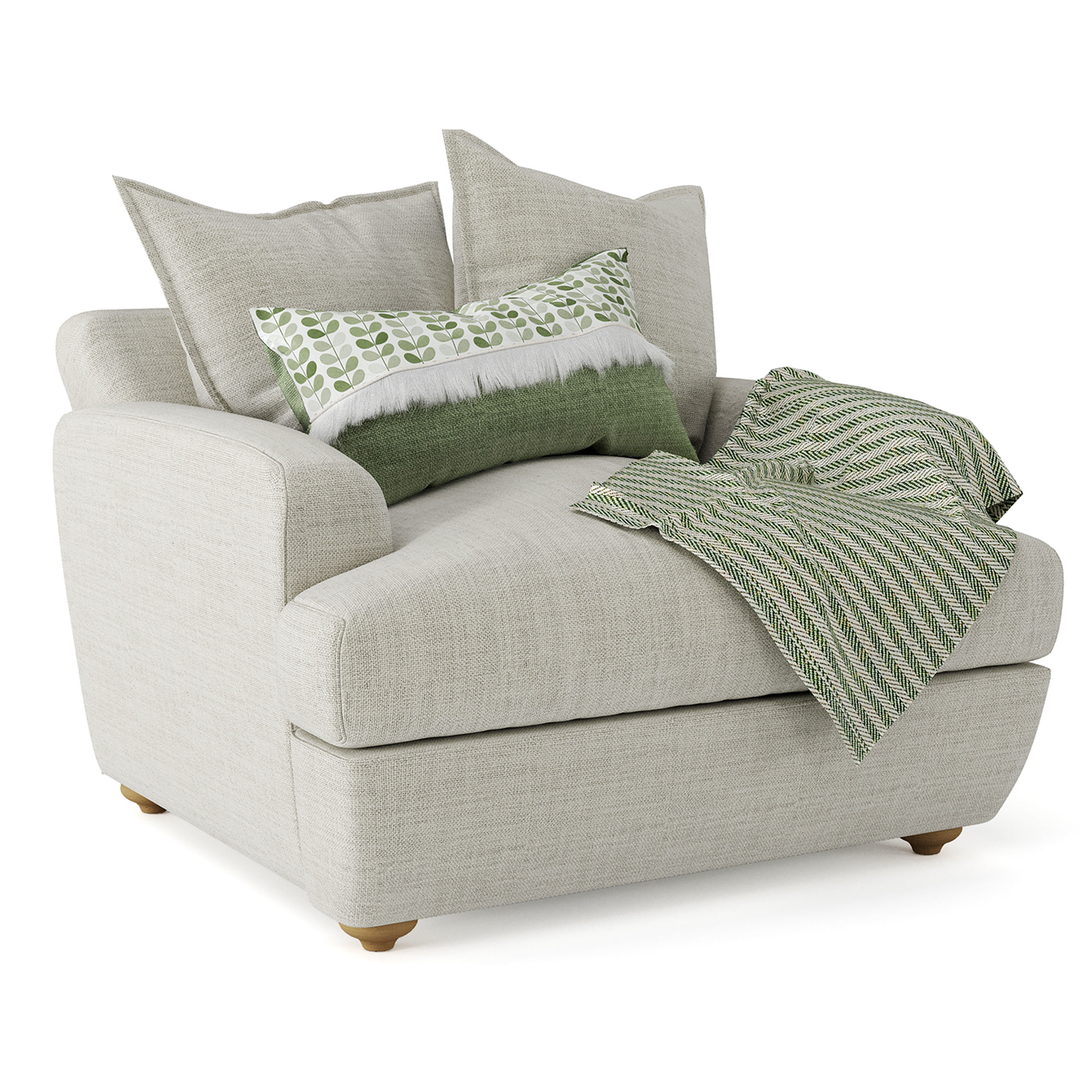 Smooch Armchair 3D model_3