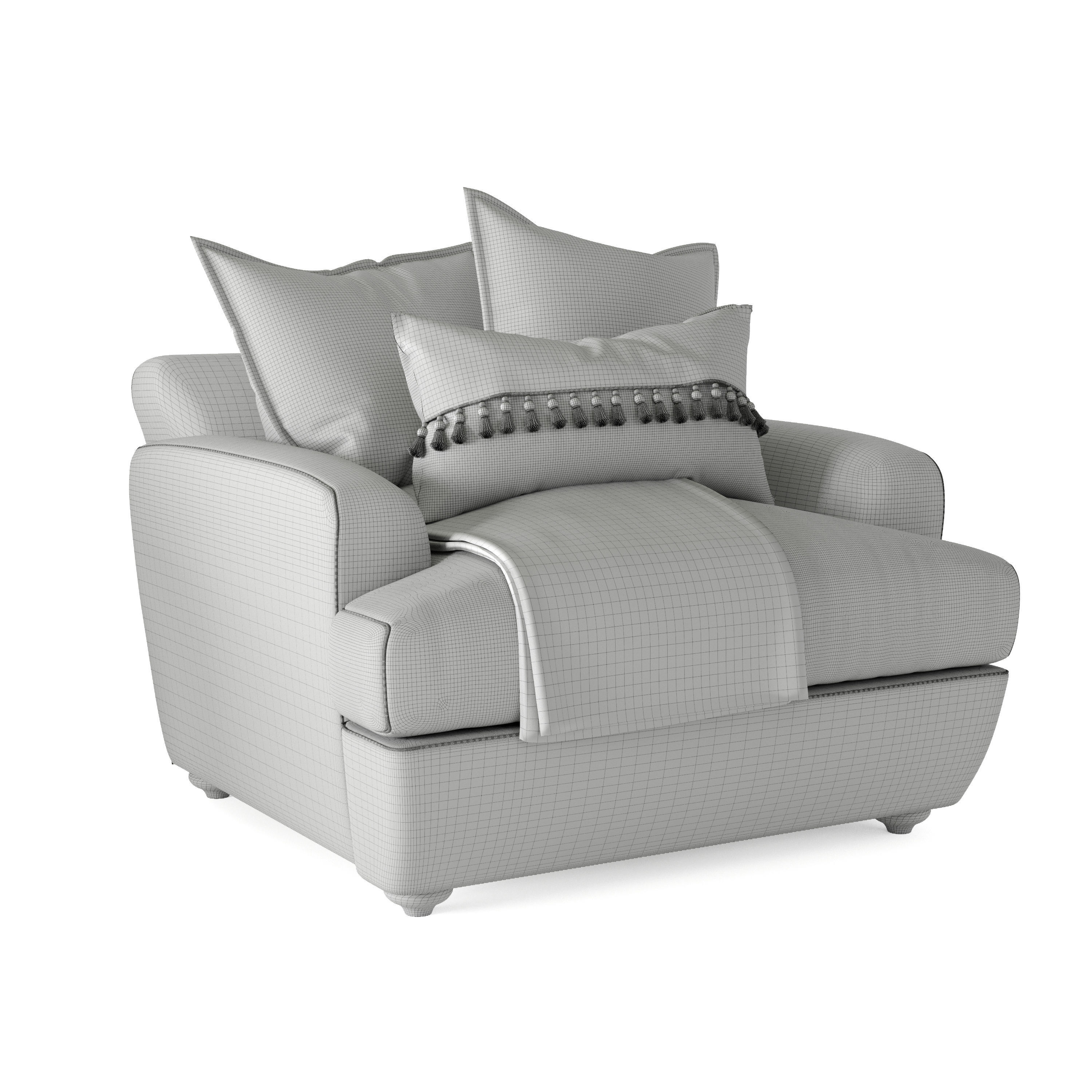 Smooch Armchair 3D model_14