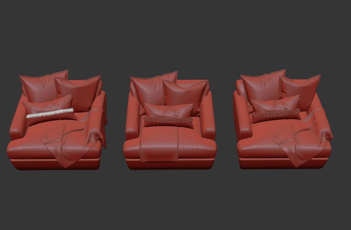 Smooch Armchair 3D model_18