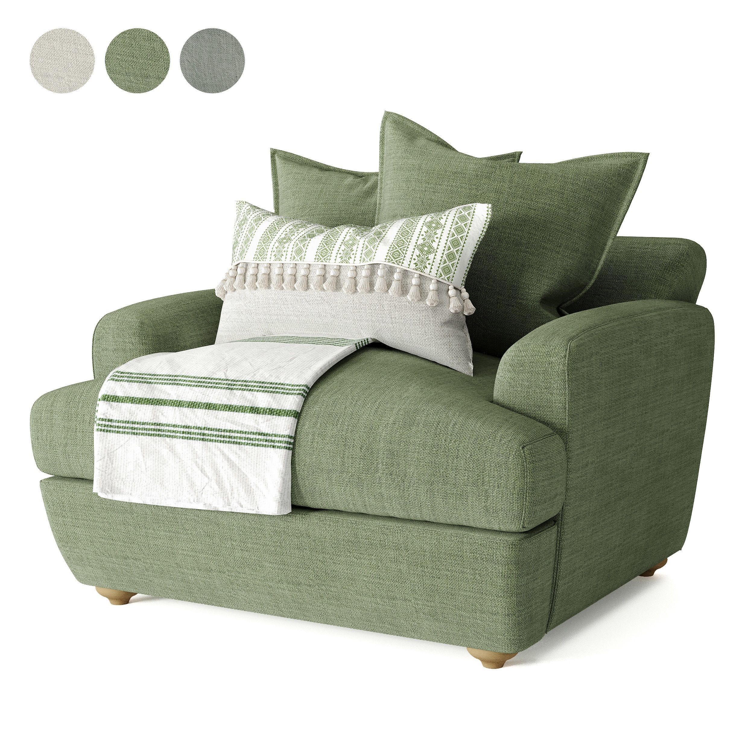 Smooch Armchair 3D model_1