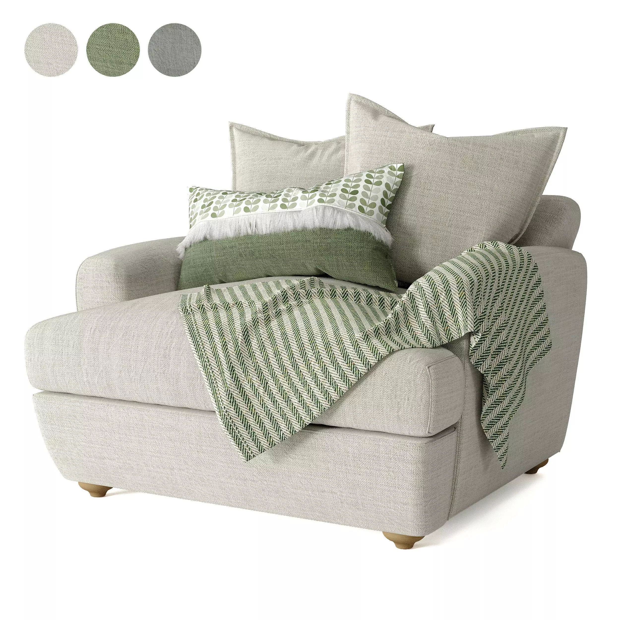 Smooch Armchair 3D model_0