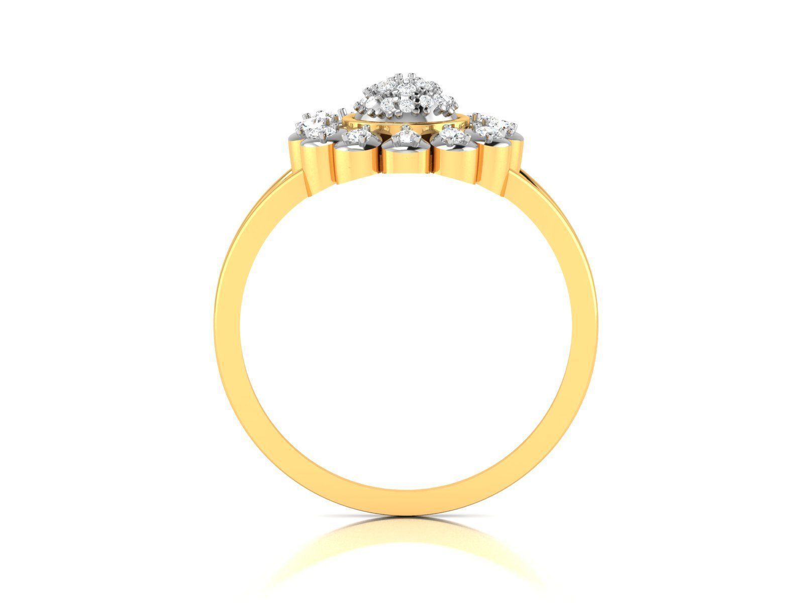 Solitaire Ring 3dm STL OBJ FBX Render Details 3D print model_3