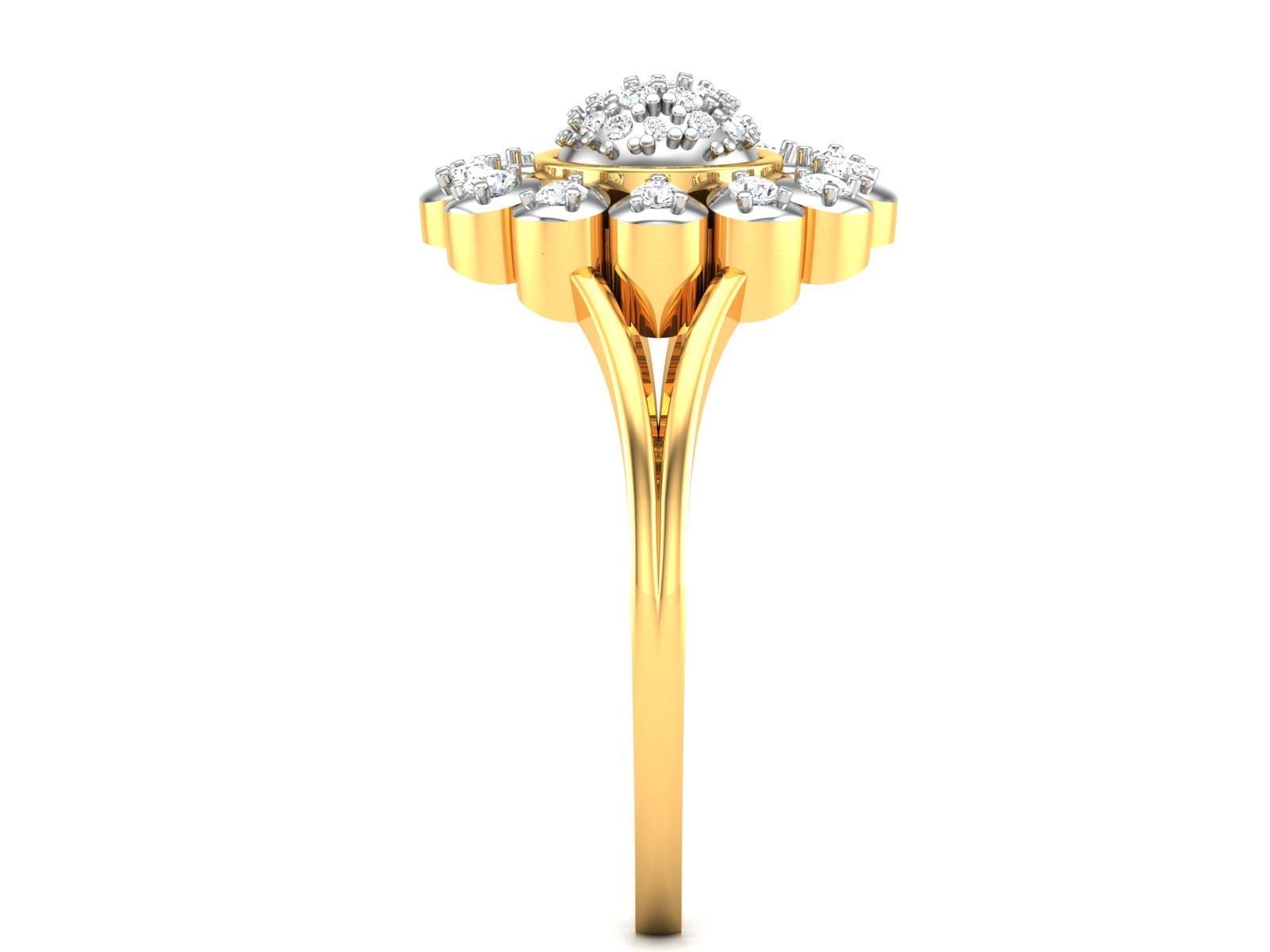 Solitaire Ring 3dm STL OBJ FBX Render Details 3D print model_6