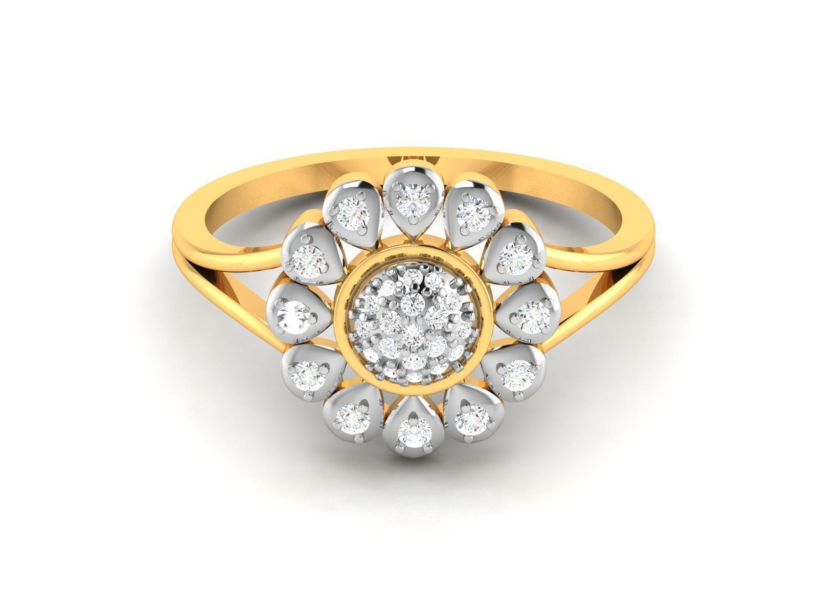 Solitaire Ring 3dm STL OBJ FBX Render Details 3D print model_9