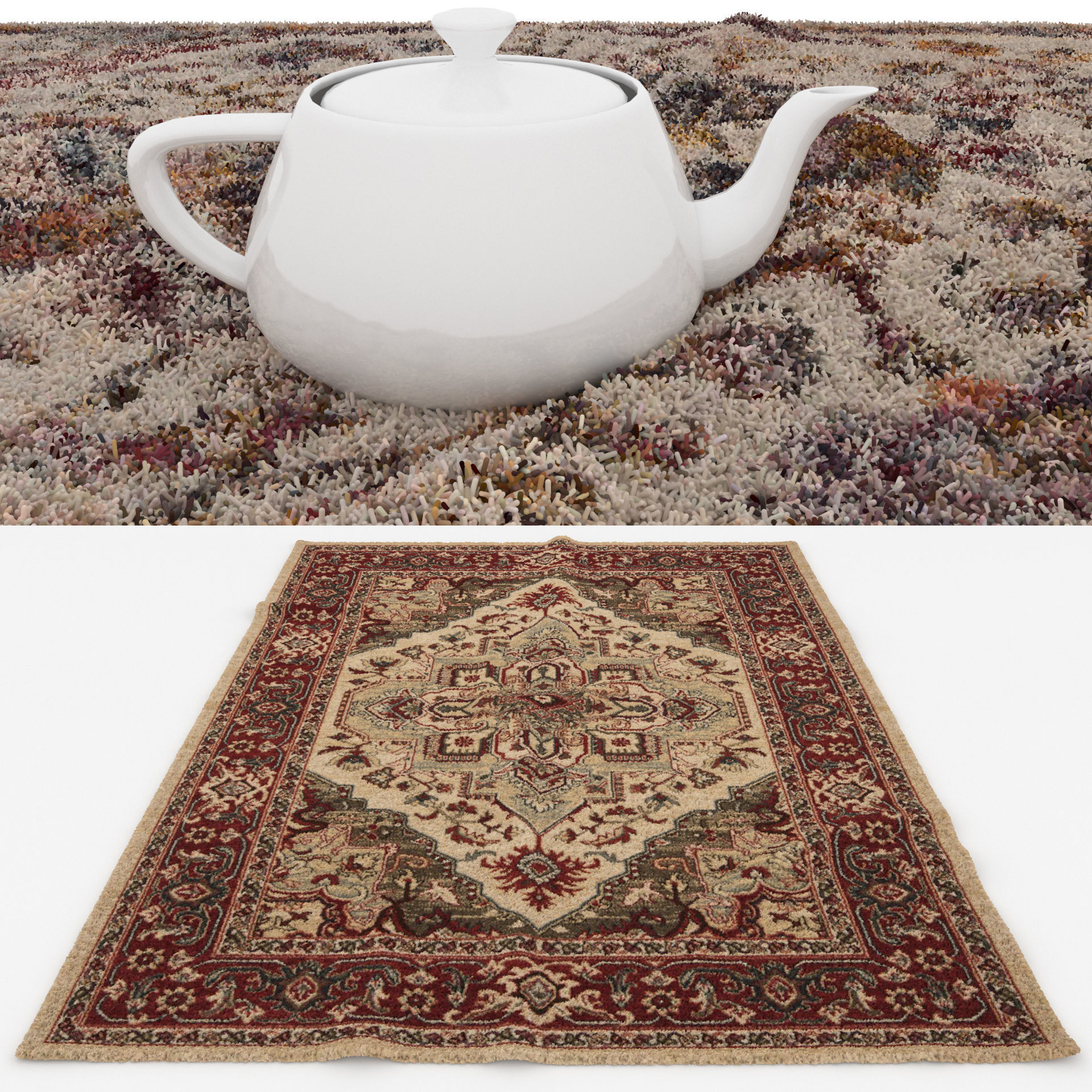 Rugs No 668 Low-poly 3D model_1