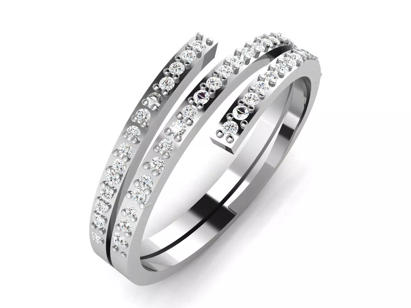 Solitaire Ring 3dm STL OBJ FBX Render Details 3D print model
