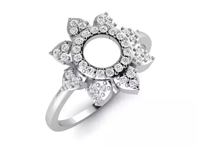 Solitaire Women Ring 3dm STL OBJ FBX Render Details 3D print model Solitaire Women Ring 3dm STL OBJ FBX Render Details 3D print model