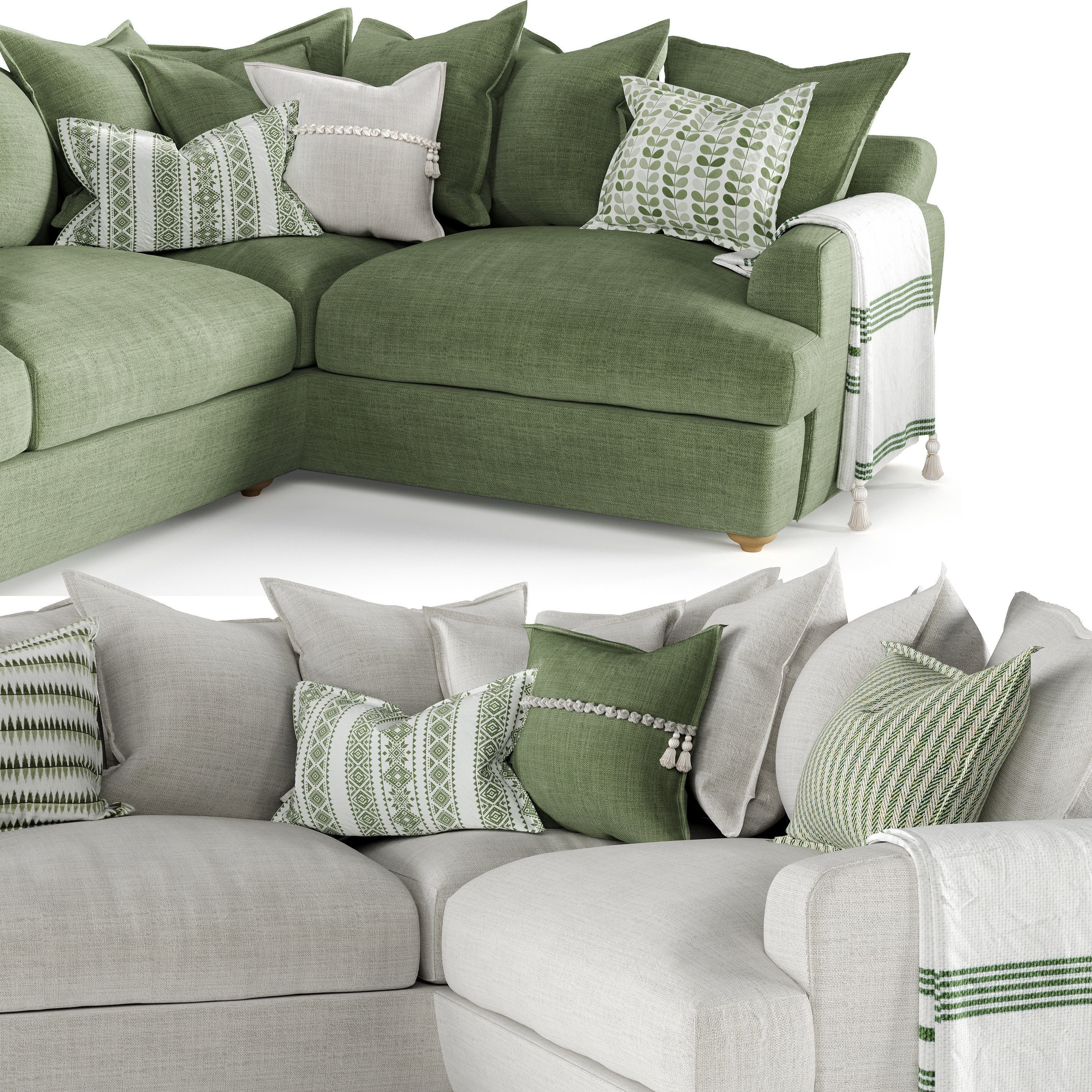 Smooch Collection sage sofa set _12