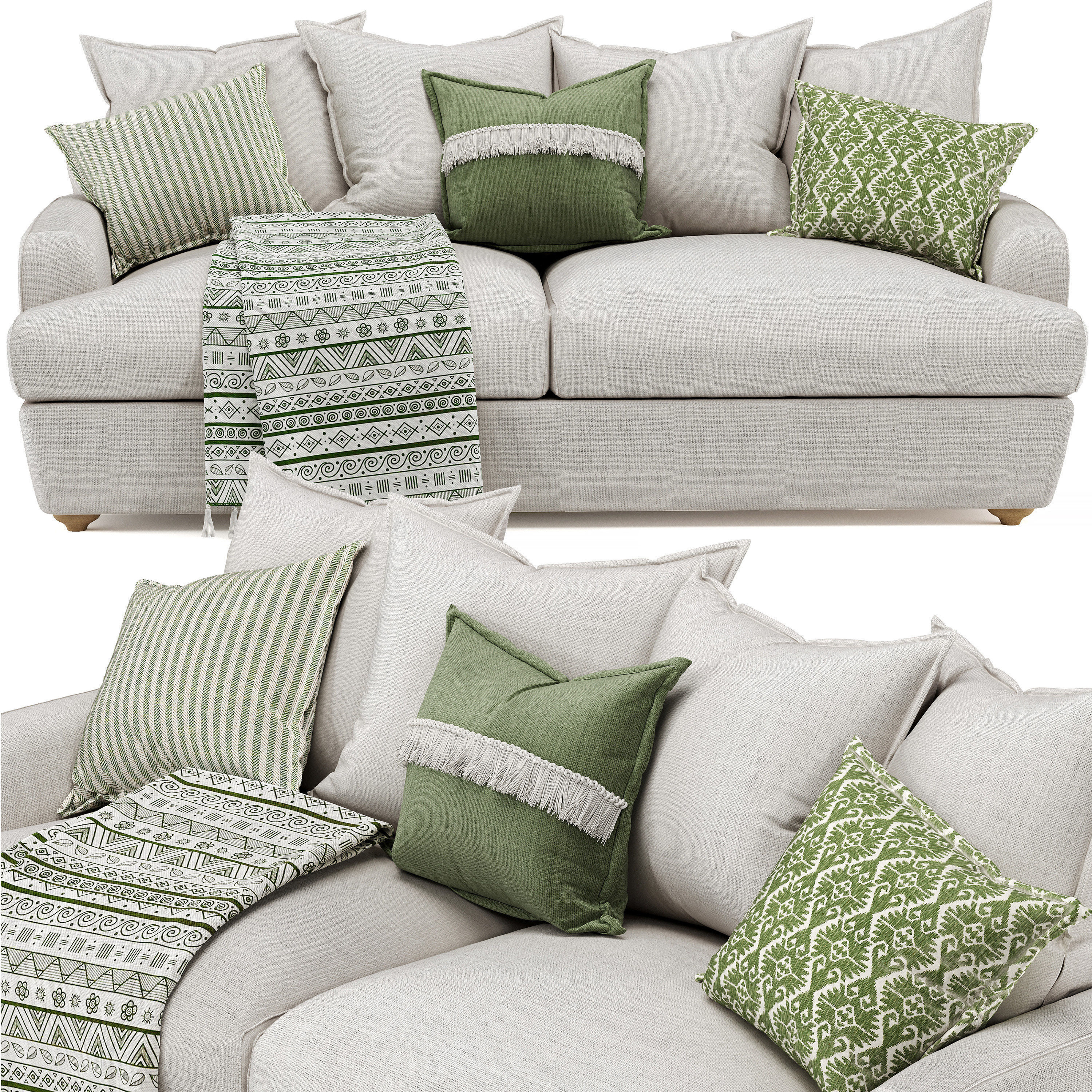 Smooch Collection sage sofa set _4