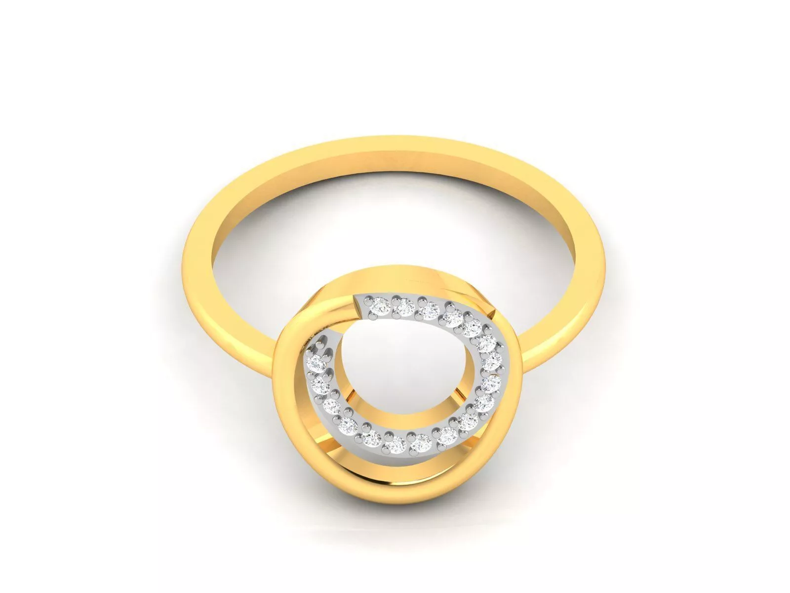Solitaire Women Ring 3dm STL OBJ FBX Render Details 3D print model
