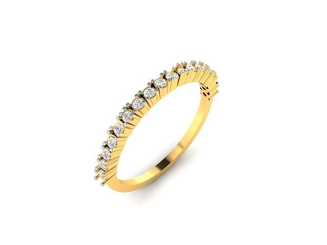 Solitaire Women Ring 3dm STL OBJ FBX Render Details 3D print model
