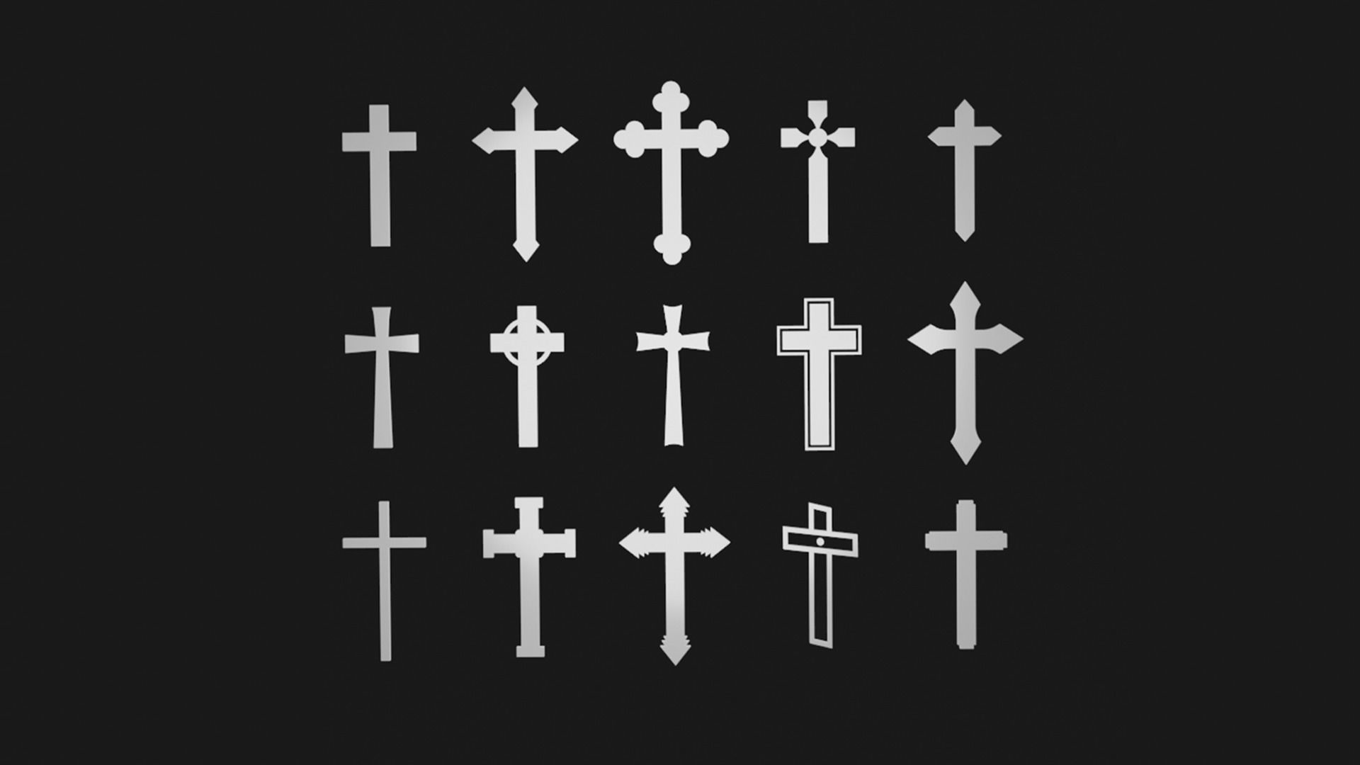 Collection of Crosses 3D - crucifixes  3D print model_1