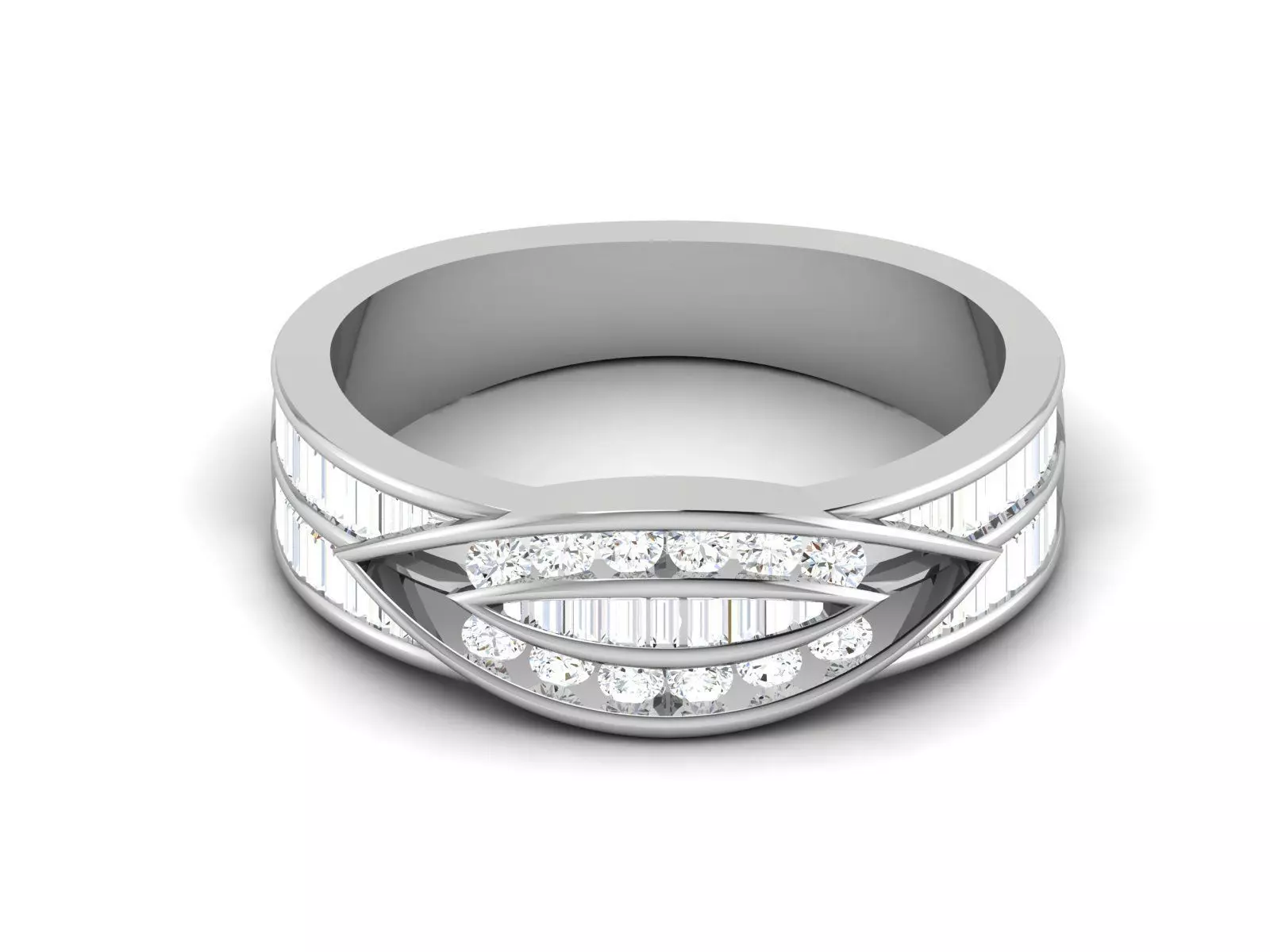 Solitaire Engagement Ring 3dm STL OBJ FBX Render Details 3D print model