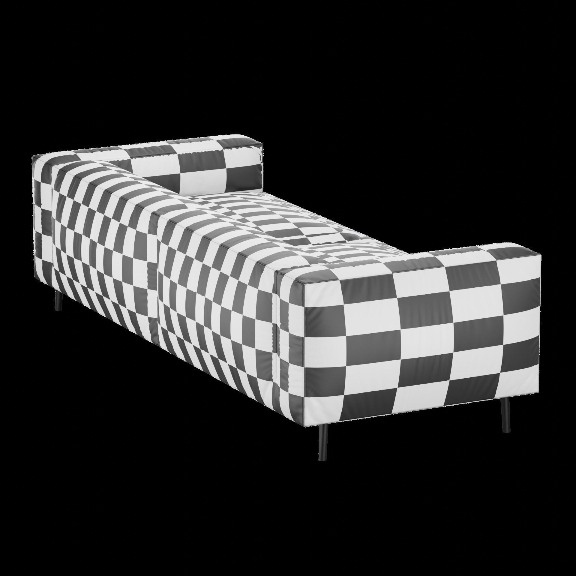 sofa divan for inteyer 3D model_4