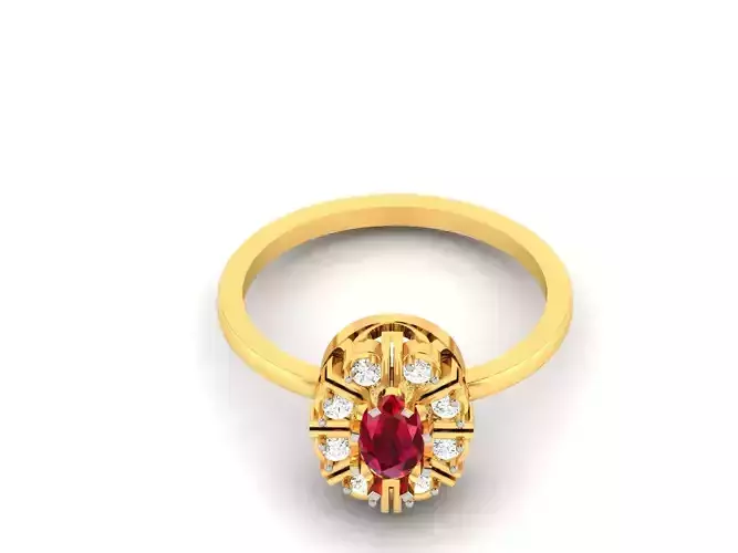 Solitaire Engagement Ring 3dm STL OBJ FBX Render Details 3D print model