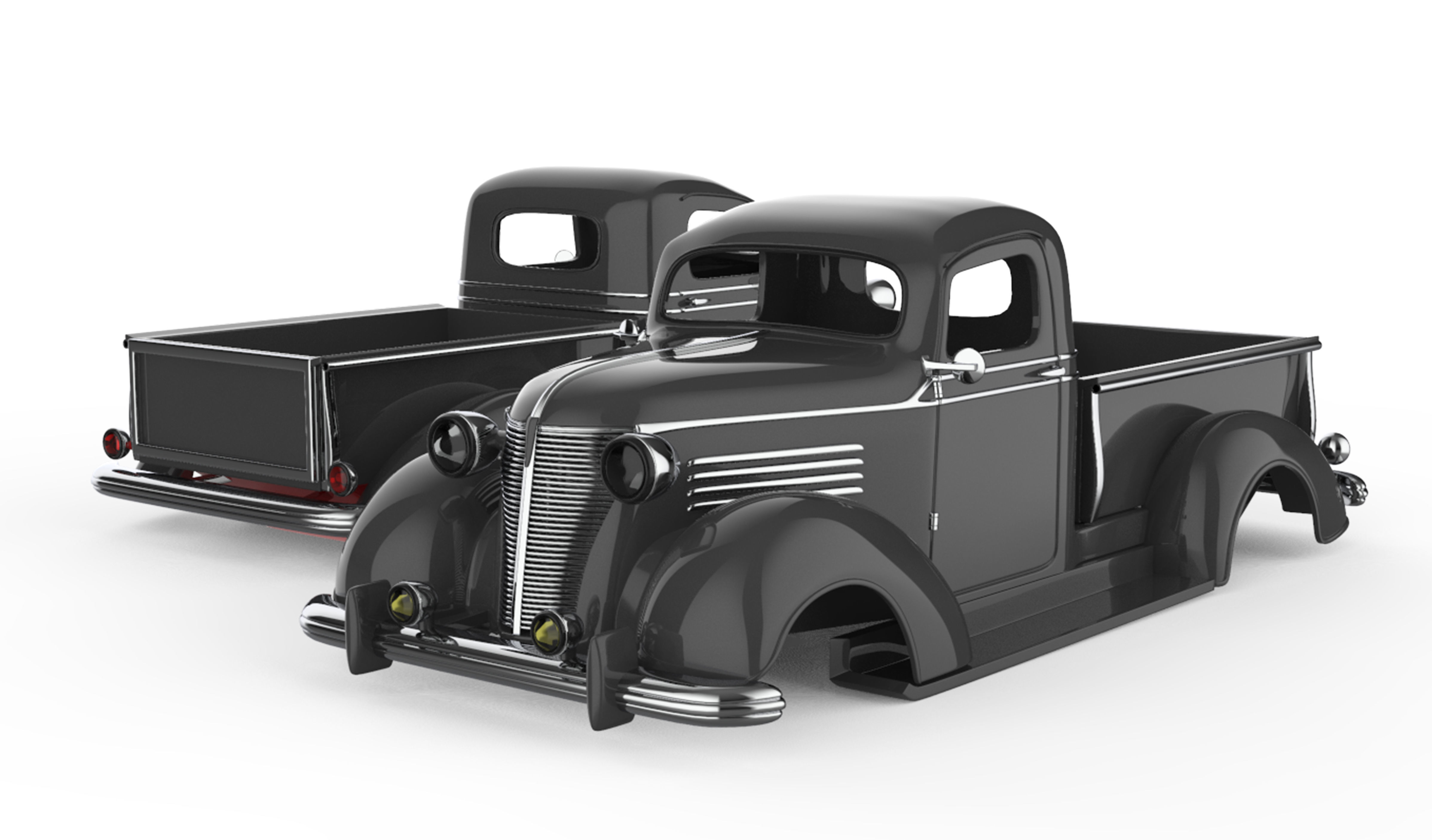 Rc body shell of 22 deffrent cars and trucks 3D print model_16