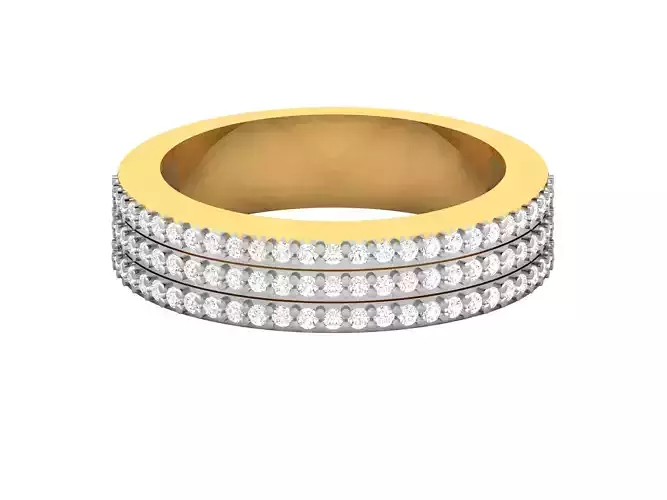 Solitaire Engagement Ring 3dm STL OBJ FBX Render Details