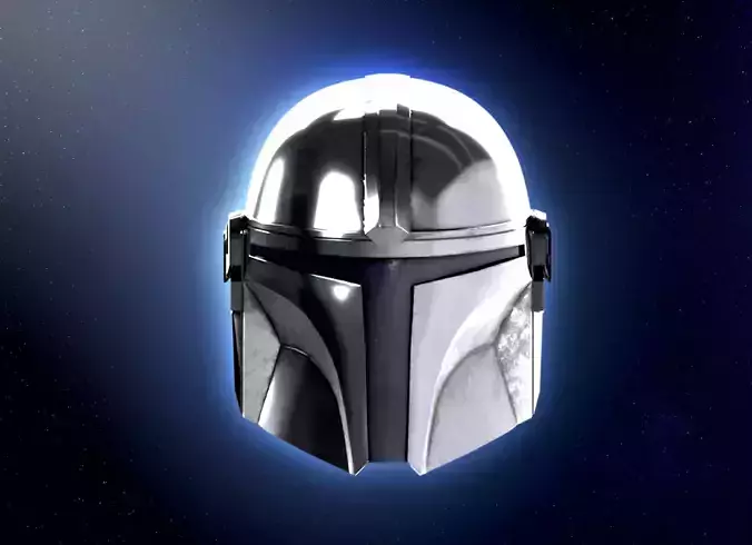 Din Djarin The Mandalorian Helmet Beskar 3d print model