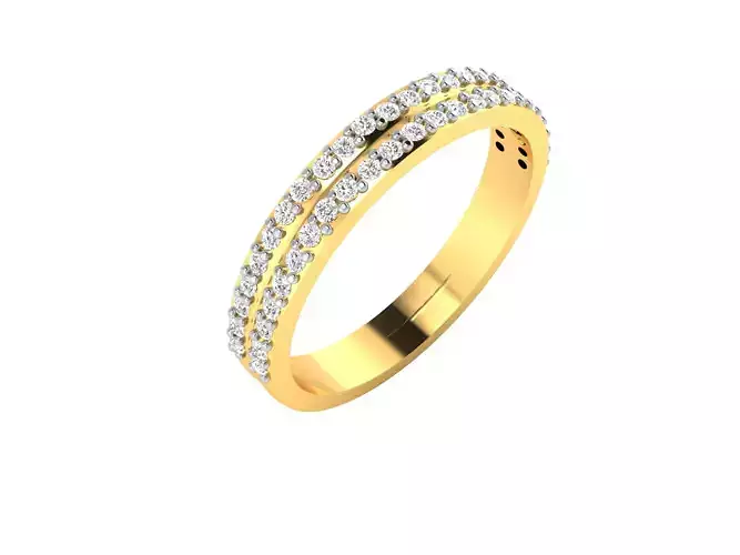 Solitaire Engagement Ring 3dm STL OBJ FBX Render Details