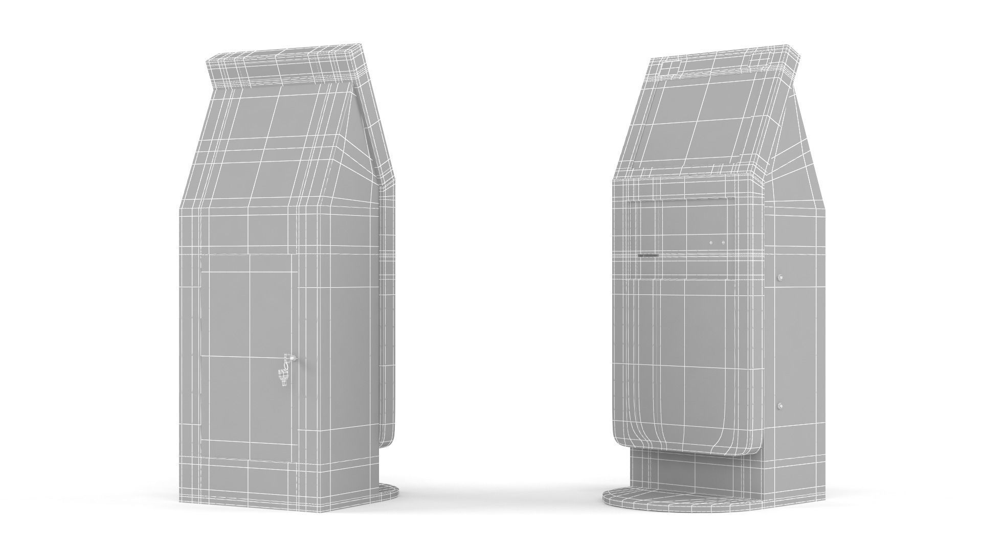 Electronic Kiosk 3D model_6