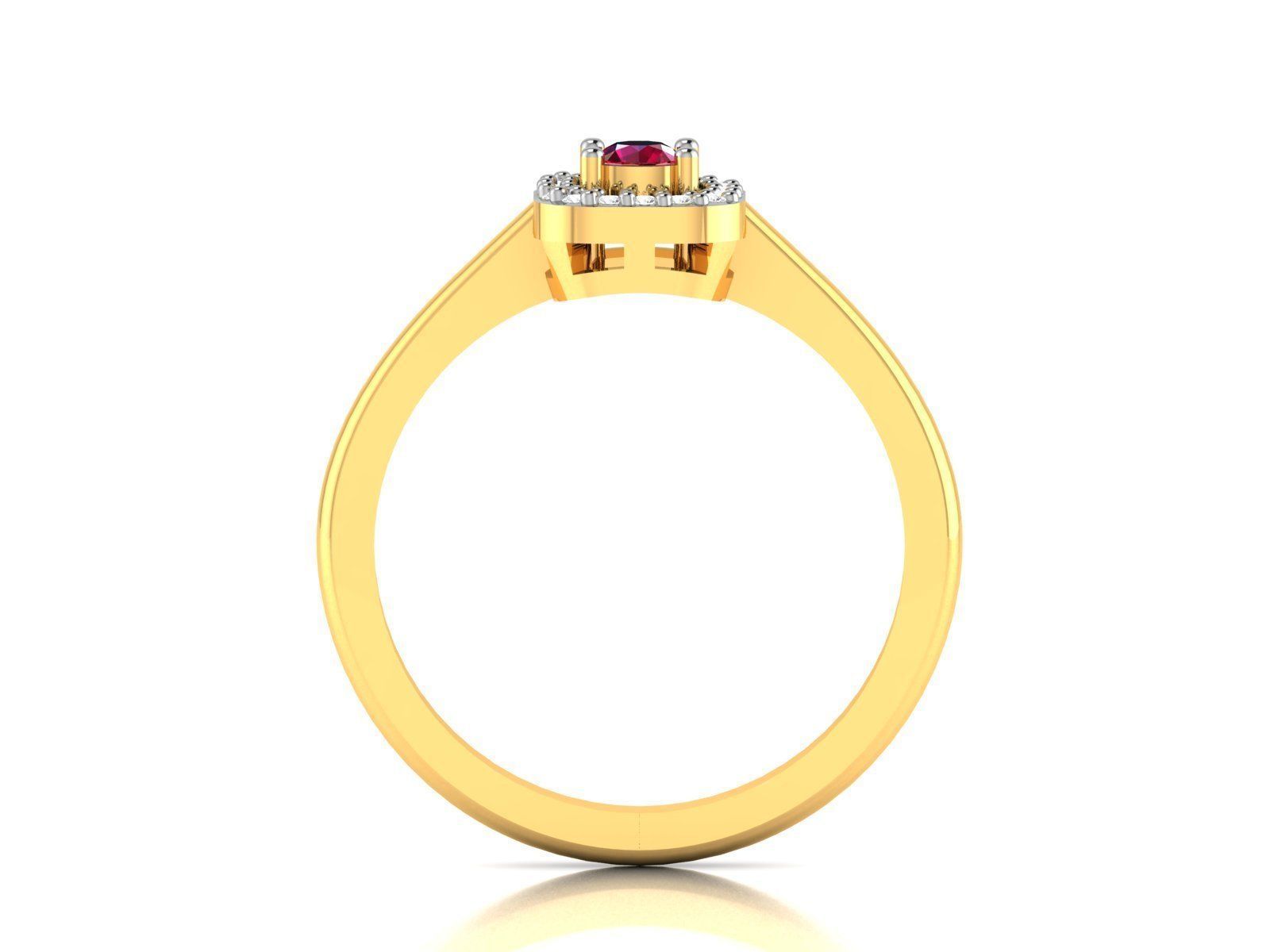 Solitaire Wedding Ring 3dm STL OBJ FBX Render Details 3D print model_4