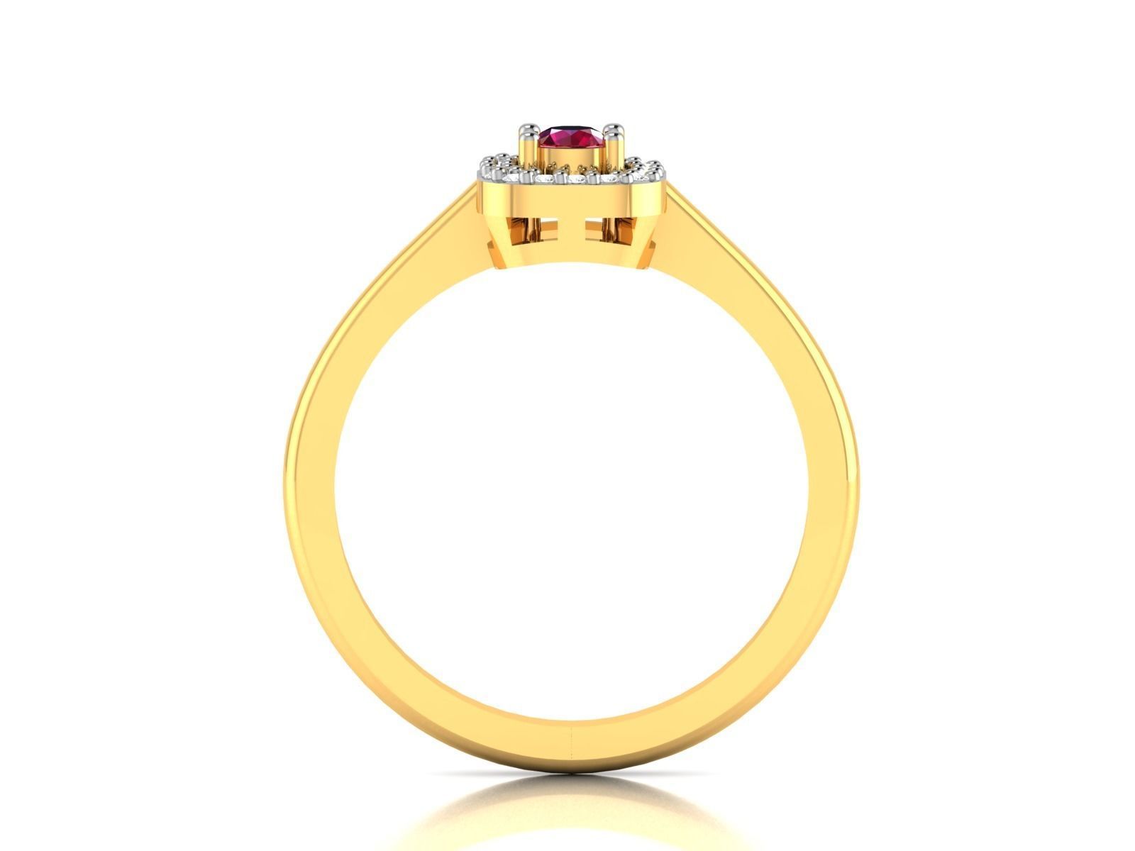 Solitaire Wedding Ring 3dm STL OBJ FBX Render Details 3D print model_5