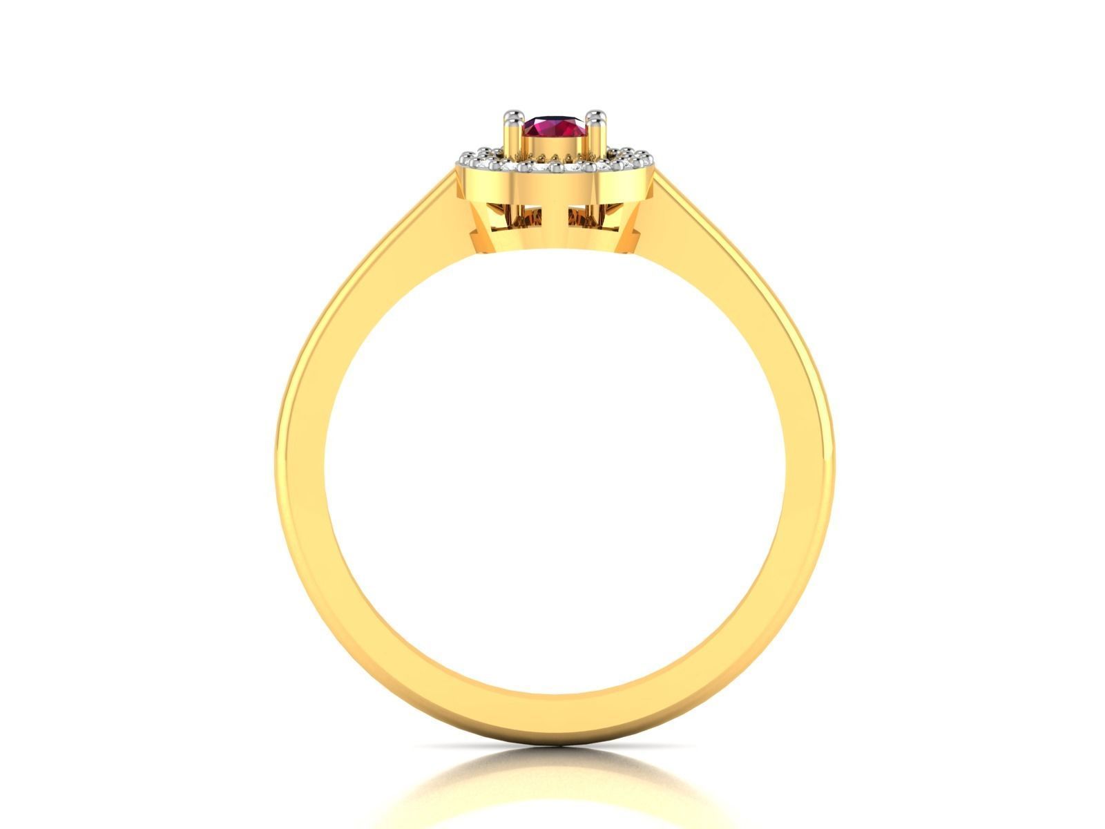 Solitaire Wedding Ring 3dm STL OBJ FBX Render Details 3D print model_5