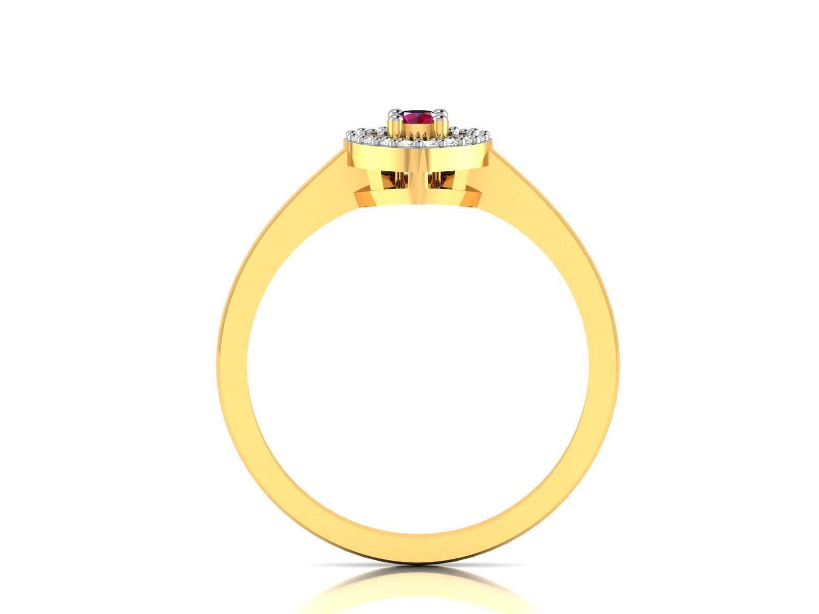 Solitaire Wedding Ring 3dm STL OBJ FBX Render Details 3D print model_5