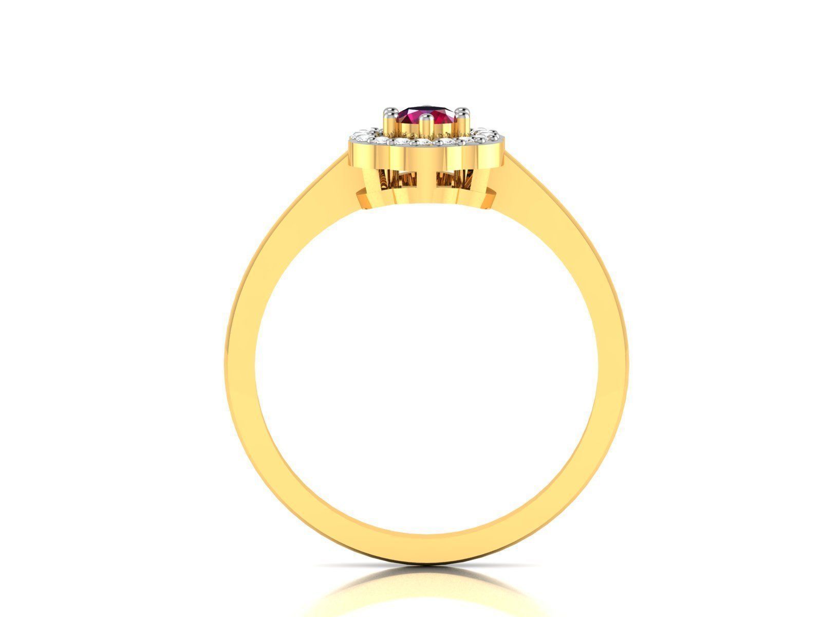 Solitaire Wedding Ring 3dm STL OBJ FBX Render Details 3D print model_4