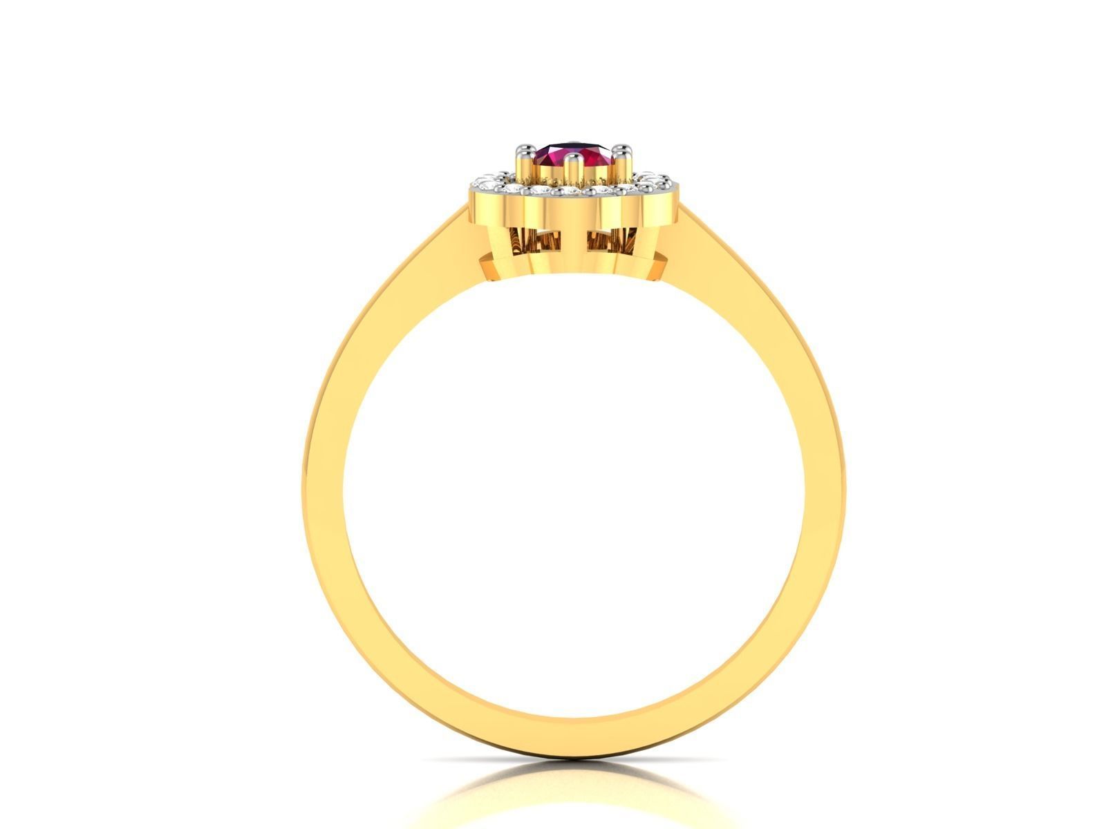 Solitaire Wedding Ring 3dm STL OBJ FBX Render Details 3D print model_5