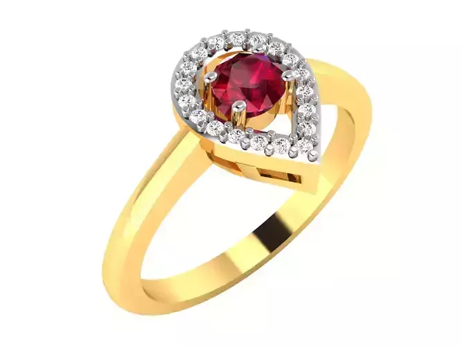 Solitaire Wedding Ring 3dm STL OBJ FBX Render Details
