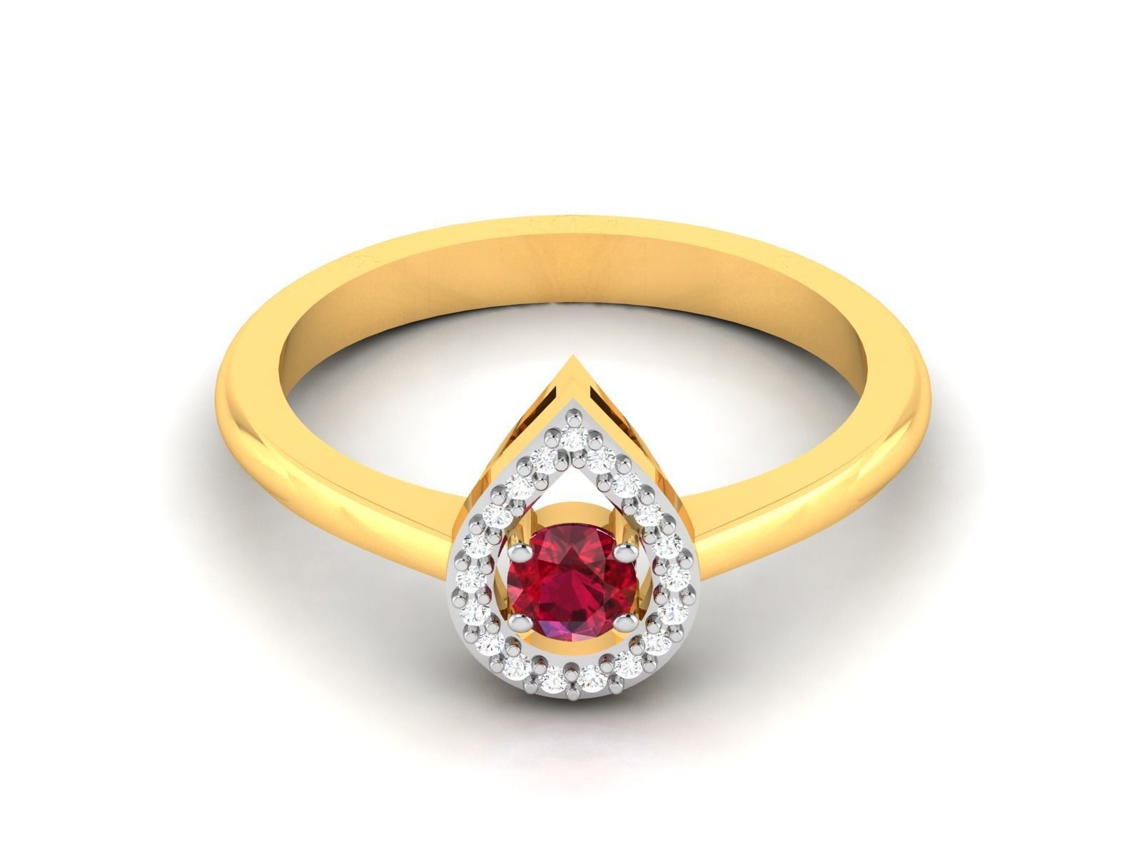 Solitaire Wedding Ring 3dm STL OBJ FBX Render Details 3D print model_8