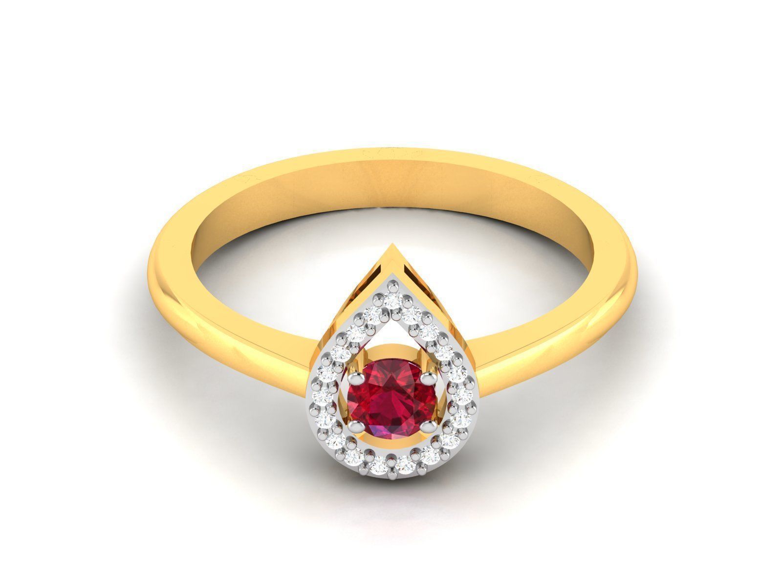 Solitaire Wedding Ring 3dm STL OBJ FBX Render Details 3D print model_7