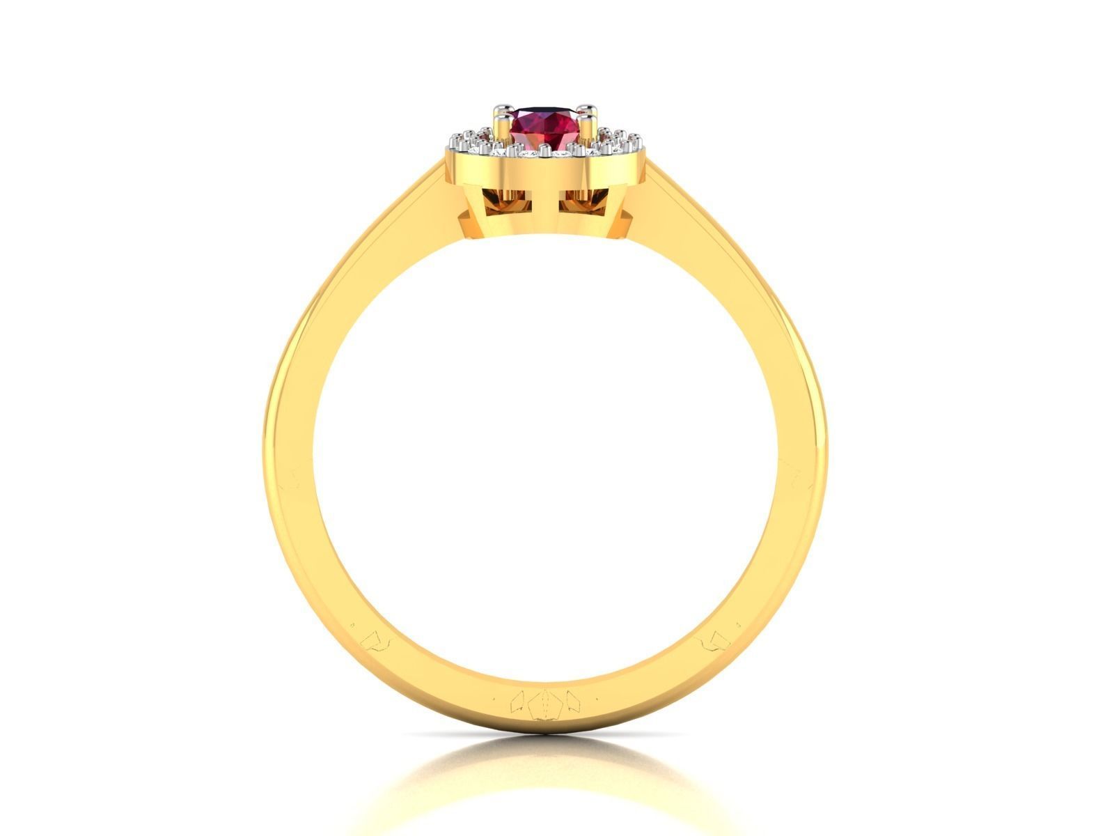 Solitaire Wedding Ring 3dm STL OBJ FBX Render Details 3D print model_4