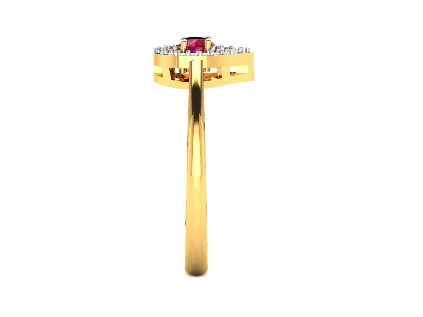 Solitaire Wedding Ring 3dm STL OBJ FBX Render Details 3D print model_6