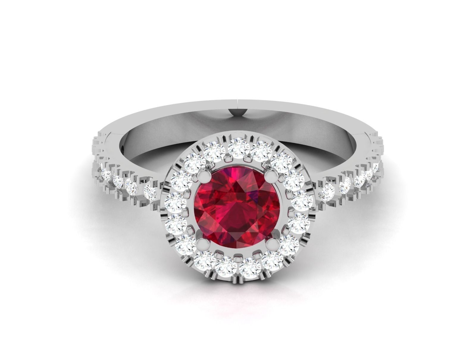 Solitaire Wedding Ring 3dm STL OBJ FBX Render Details 3D print model_6