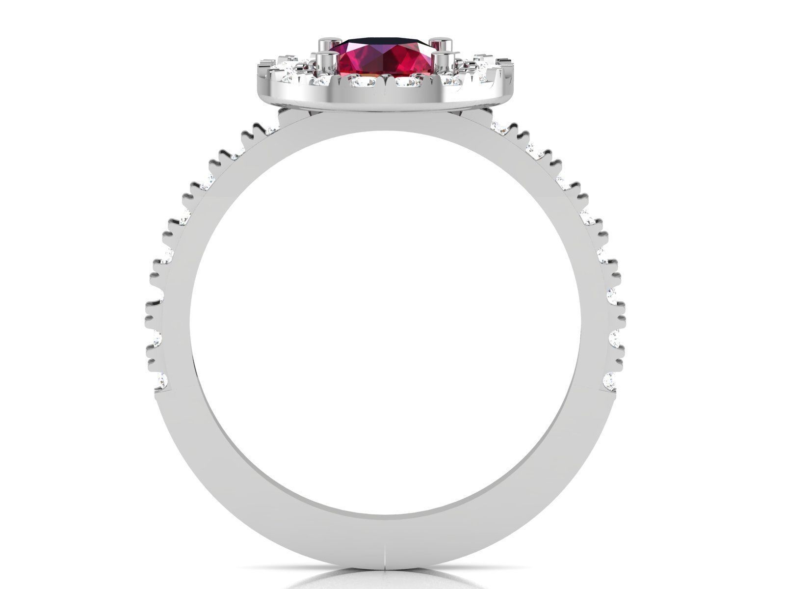 Solitaire Wedding Ring 3dm STL OBJ FBX Render Details 3D print model_2