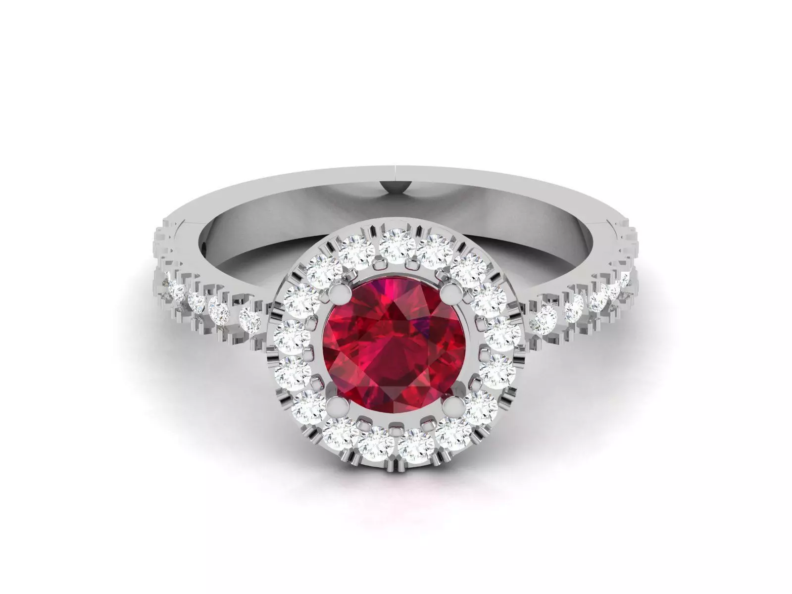 Solitaire Wedding Ring 3dm STL OBJ FBX Render Details 3D print model_0