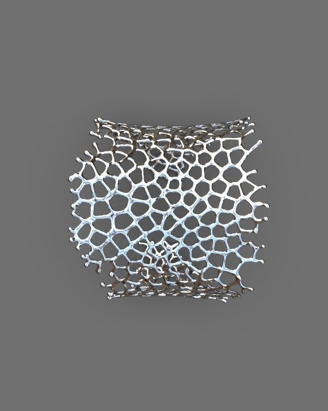 Cuff bracelet 3D print model_6