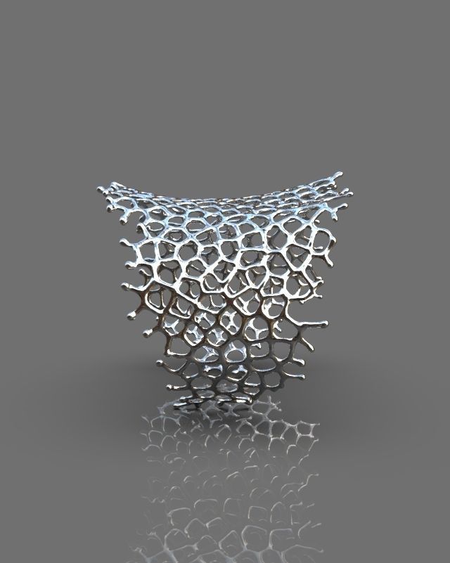 Cuff bracelet 3D print model_5