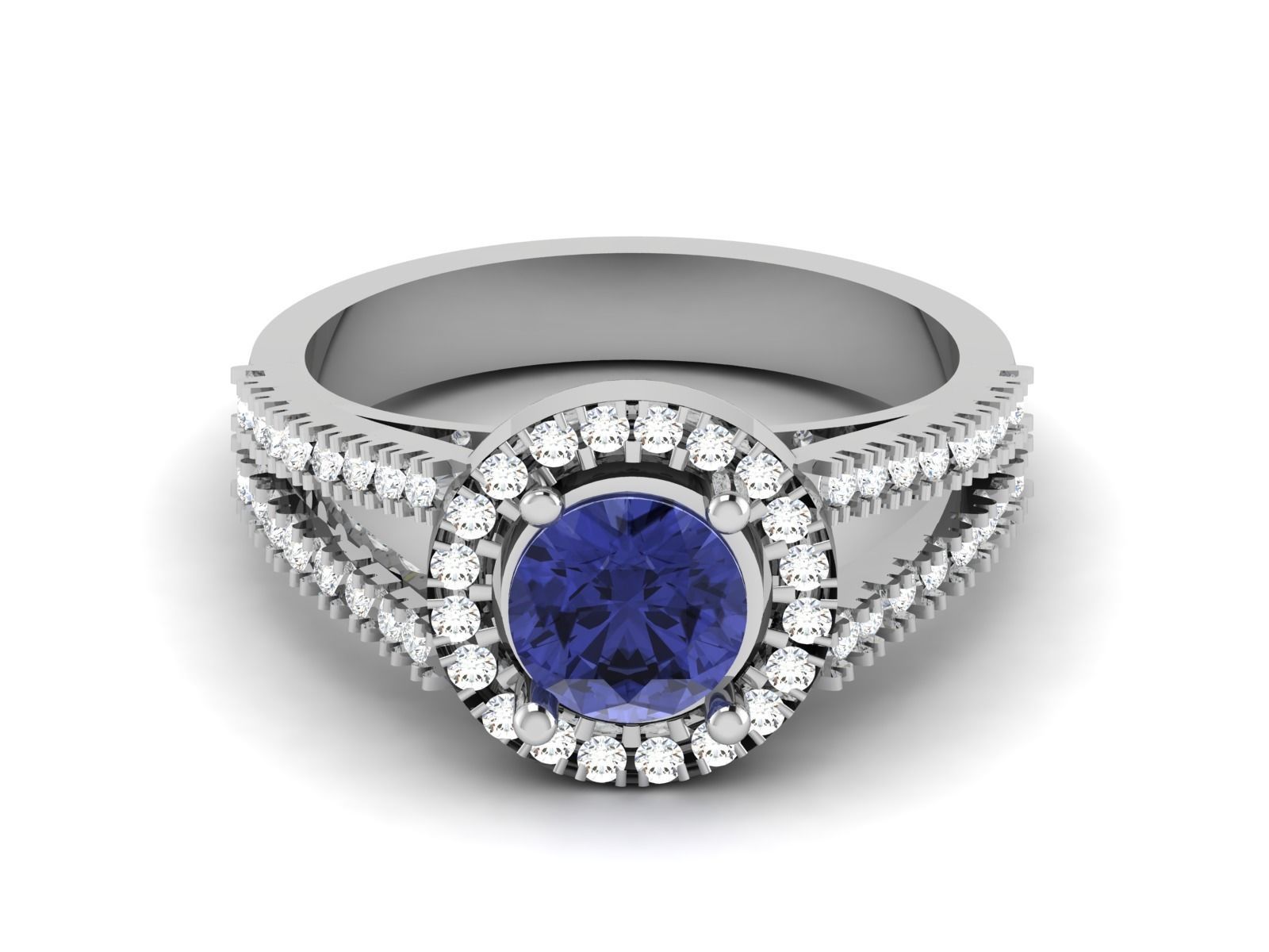 Solitaire Wedding Ring 3dm STL OBJ FBX Render Details 3D print model_5